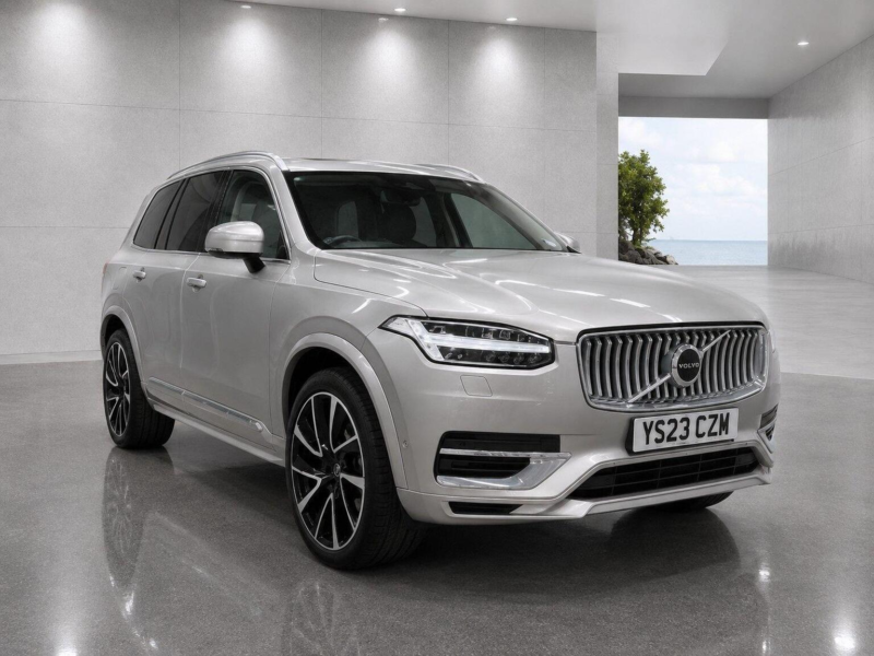 2023 Volvo Xc90 2.0h T8 Recharge 18.8kwh Ultimate Bright Auto 4WD Euro 6 (s/s) 5dr in Silver — image 1