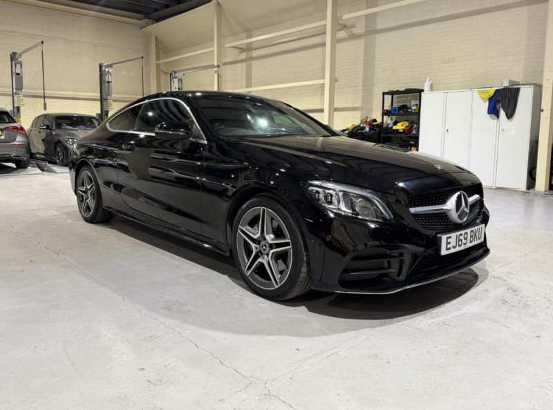 2019 Mercedes-Benz C Class 1.5 C200 Mhev Amg Line (premium) G-Tronic+ Euro 6 (s/s) 2dr in Black — image 1