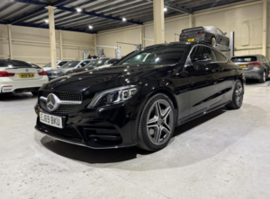 2019 Mercedes-Benz C Class 1.5 C200 Mhev Amg Line (premium) G-Tronic+ Euro 6 (s/s) 2dr in Black — image 4
