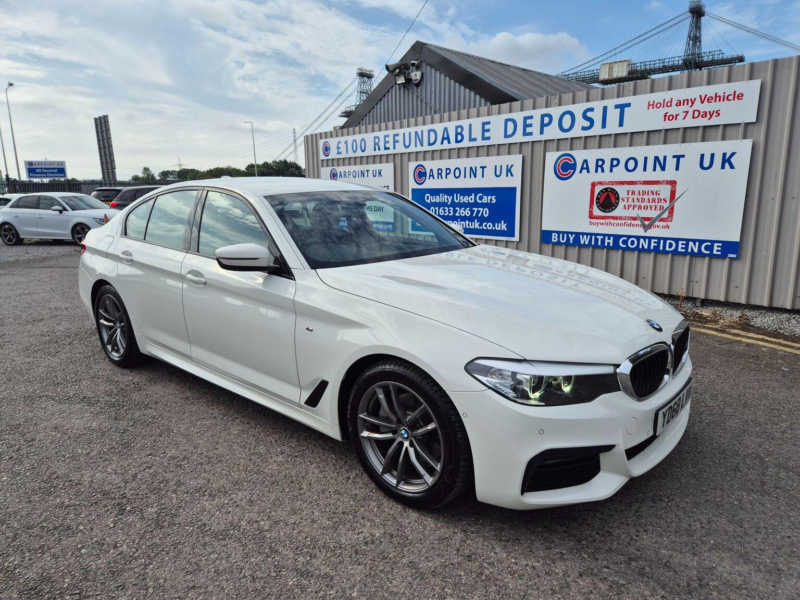 2018 BMW 5 Series 2.0 520d M Sport Auto Xdrive Euro 6 (s/s) 4dr in White — image 1
