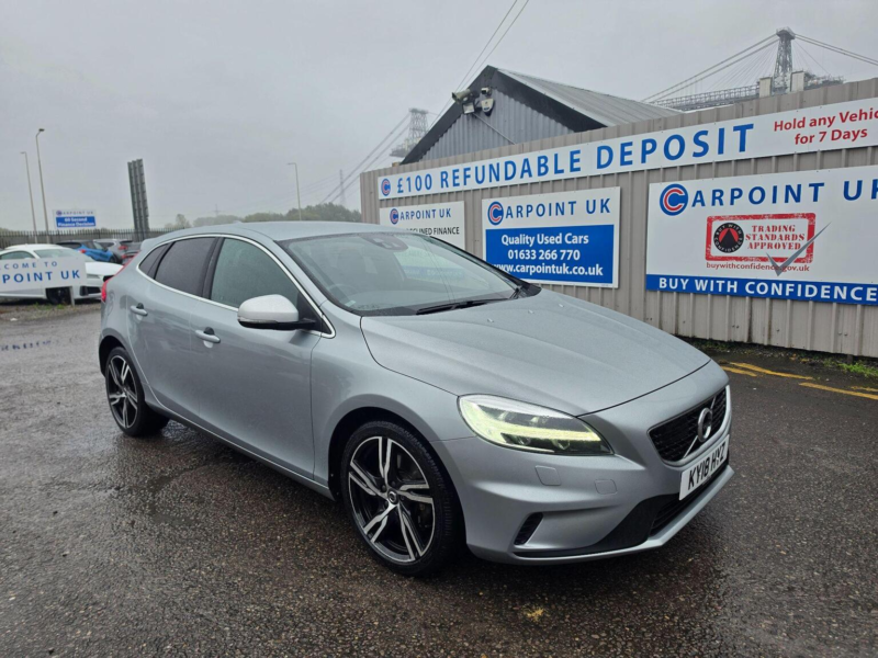 2018 Volvo V40 2.0 D4 R-Design Pro Euro 6 (s/s) 5dr in Silver — image 1