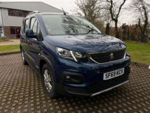 2020 Peugeot Rifter 4 SEAT Auto Wheelchair Accessible Disabled Access Vehicle Wav in Blue — image 3