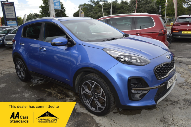 2021 Kia Sportage 1.6 T-Gdi Gt-Line in Blue — image 1