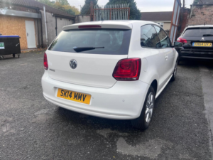 2014 Volkswagen Polo 1.2 Match Edition Euro 5 3dr in White — image 3