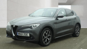 2021 Alfa Romeo Stelvio 2.2 Td Lusso Ti Auto Q4 AWD Euro 6 (s/s) 5dr in Grey — image 3