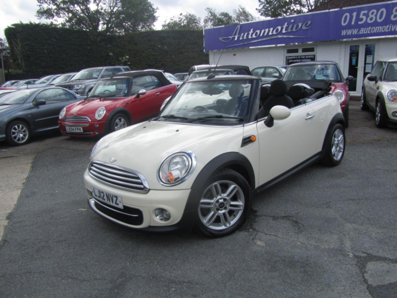 2012 MINI Convertible 1.6 Cooper D Convertible in White — image 1