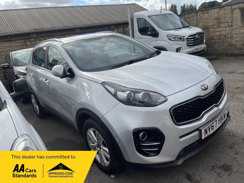 2018 Kia Sportage 1.6 Gdi 2 Euro 6 (s/s) 5dr in Silver — image 1
