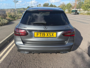 2019 Mercedes-Benz C Class 2.0 C220d Amg Line (premium) G-Tronic+ 4matic Euro 6 (s/s) 5dr in Grey — image 4