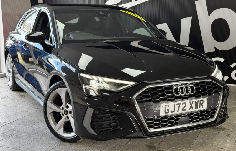 2022 Audi A3 1.5 Tfsi 35 S Line Sportback S Tronic Euro 6 (s/s) 5dr in Black — image 1