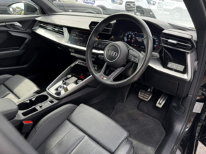 2022 Audi A3 1.5 Tfsi 35 S Line Sportback S Tronic Euro 6 (s/s) 5dr in Black — image 3