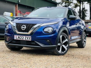 2022 Nissan Juke 1.0 Dig-T Tekna Dct Auto Euro 6 (s/s) 5dr in Blue — image 3