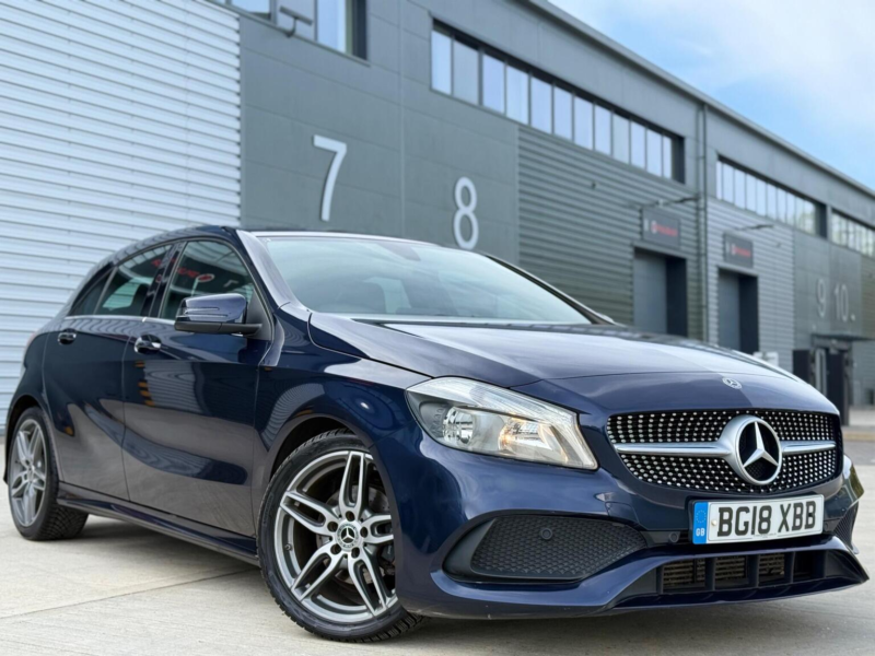 2018 Mercedes-Benz A Class 1.5 A180d Amg Line 7g-Dct Euro 6 (s/s) 5dr in Blue — image 1