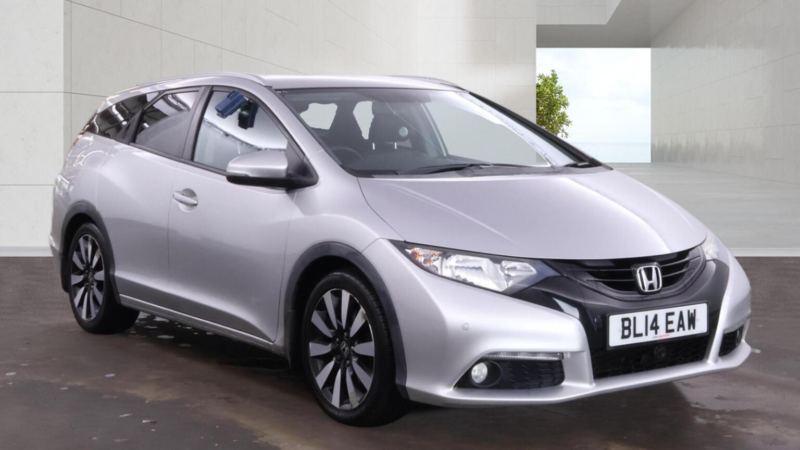 2014 Honda Civic 1.6 I-Dtec Sr Tourer Euro 5 (s/s) 5dr in Silver — image 1