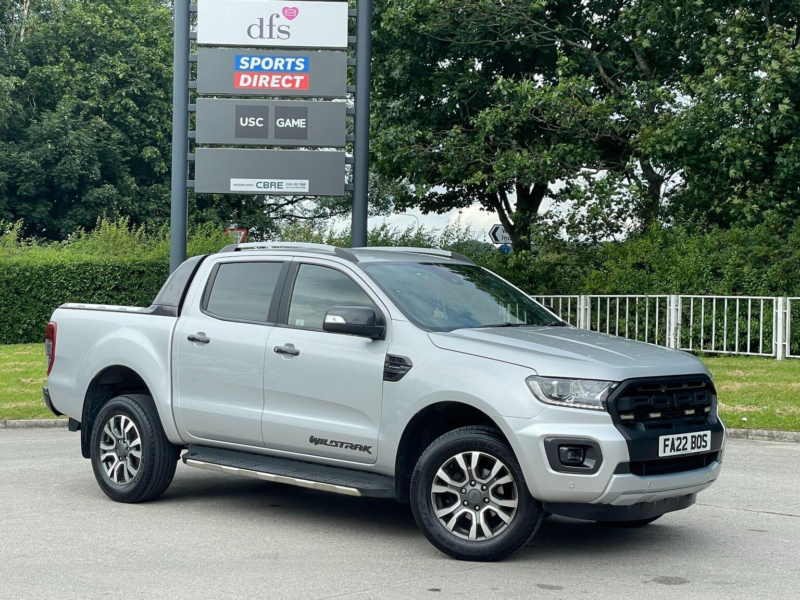 2022 Ford Ranger 2.0 Ecoblue Wildtrak Auto 4WD Euro 6 (s/s) 4dr in Silver — image 1