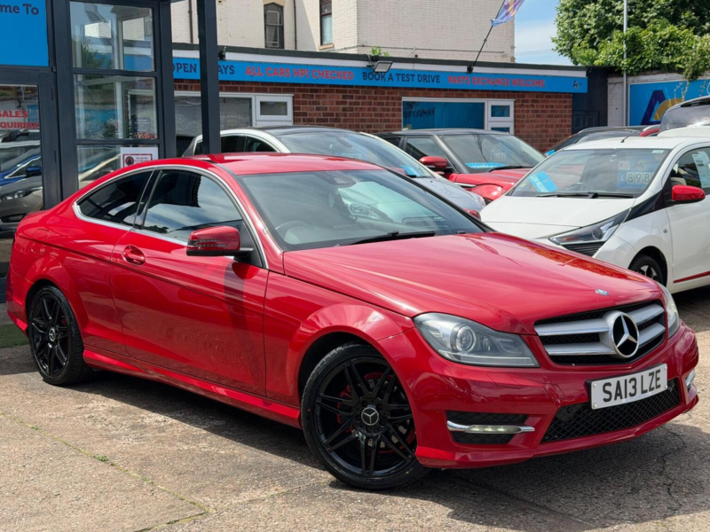 2013 Mercedes-Benz C Class 1.6 C180 Blueefficiency Amg Sport Plus G-Tronic+ Euro 5 (s/s) 2dr in Red — image 1