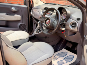 2010 Fiat 500 1.2 Lounge Dualogic Euro 4 3dr in Grey — image 3