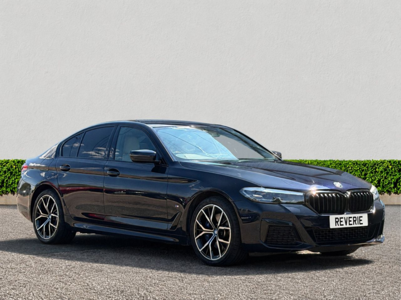 2021 BMW 5 Series 2.0 530e 12kwh M Sport Saloon 4dr Petrol Plug-In Hybrid Steptronic Xdrive Euro 6 (s/s) (292 Ps) in Black — image 1