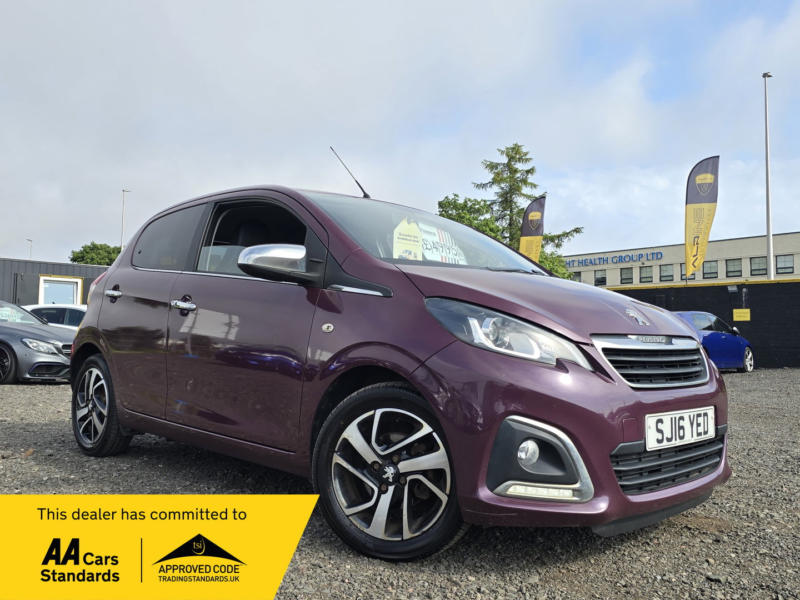 2016 Peugeot 108 1.2 Puretech Feline Hatchback 5dr Petrol Euro 6 (82 Ps) in Purple — image 1