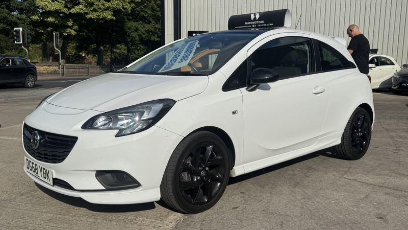 2018 Vauxhall Corsa 1.4 I Ecotec Sri Vx Line Nav Black Edition White 3dr 1 Keeper+8 Stamps+satnav in White — image 1