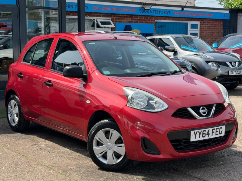 2014 Nissan Micra 1.2 Visia Euro 5 5dr in Red — image 1