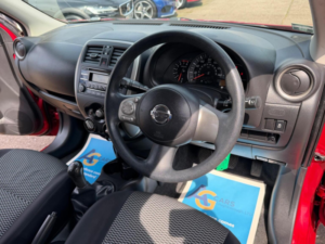 2014 Nissan Micra 1.2 Visia Euro 5 5dr in Red — image 3