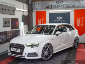 2016 Audi A3 1.6 Tdi S Line Sportback Euro 6 (s/s) 5dr in White — image 3