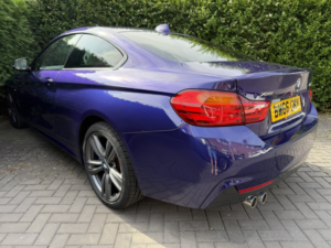2016 BMW 4 Series 3.0 430d Xdrive M Sport Coupe in Blue — image 2
