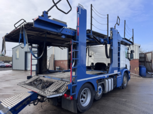 2018 Scania P Series P450 Transporter Engineering Evo 8 Car Transporter. 6x2. Euro 6. in White — image 3
