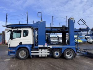 2018 Scania P Series P450 Transporter Engineering Evo 8 Car Transporter. 6x2. Euro 6. in White — image 5
