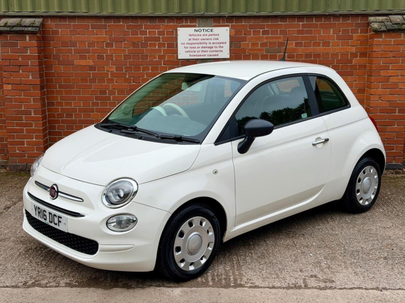 2016 Fiat 500 1.2 Pop Euro 6 (s/s) 3dr in White — image 1