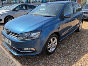 2017 Volkswagen Polo 1.2 Tsi Match Edition Euro 6 (s/s) 5dr in Blue — image 3