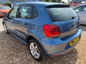 2017 Volkswagen Polo 1.2 Tsi Match Edition Euro 6 (s/s) 5dr in Blue — image 5