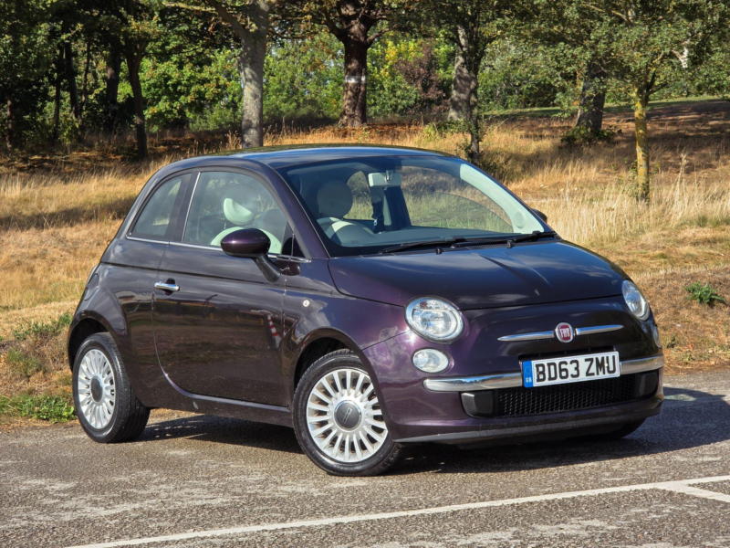 2013 Fiat 500 1.2 Lounge Euro 6 (s/s) 3dr in Purple — image 1