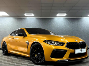 2022 BMW M8 4.4i V8 Competition Steptronic 4WD Euro 6 (s/s) 2dr in Individual Ceylon Gold — image 2