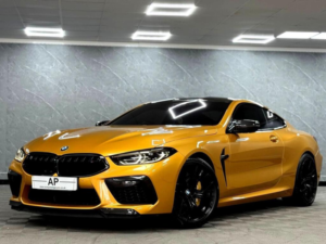 2022 BMW M8 4.4i V8 Competition Steptronic 4WD Euro 6 (s/s) 2dr in Individual Ceylon Gold — image 4