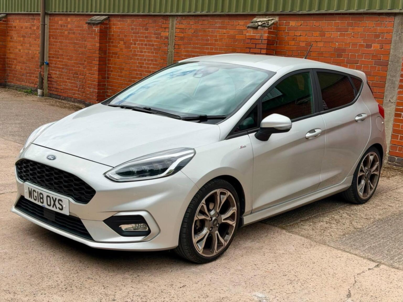 2018 Ford Fiesta 1.0t Ecoboost St-Line X Euro 6 (s/s) 5dr in Silver — image 1