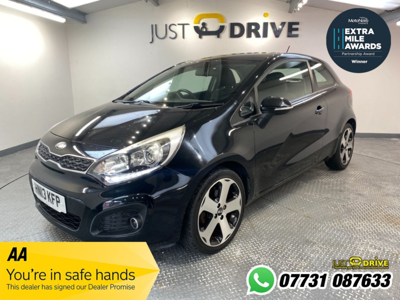2013 Kia Rio 1.4 Crdi Ecodynamics 3 Hatchback 3dr Diesel Manual Euro 5 (s/s) (89 Bhp) in Black — image 1