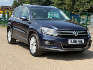 2015 Volkswagen Tiguan 2.0 Tdi Bluemotion Tech Match SUV 5dr Diesel Manual 2WD Euro 5 (s/s) (140 Ps) in Blue — image 3