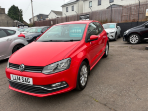 2014 Volkswagen Polo 1.0 Bluemotion Tech Se Hatchback 3dr Petrol Manual Euro 6 (s/s) (60 Ps) in Red — image 3