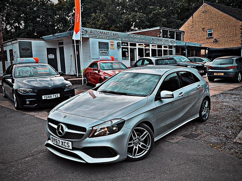 2017 Mercedes-Benz A Class 1.5 A180d Amg Line 7g-Dct Euro 6 (s/s) 5dr in Silver — image 1