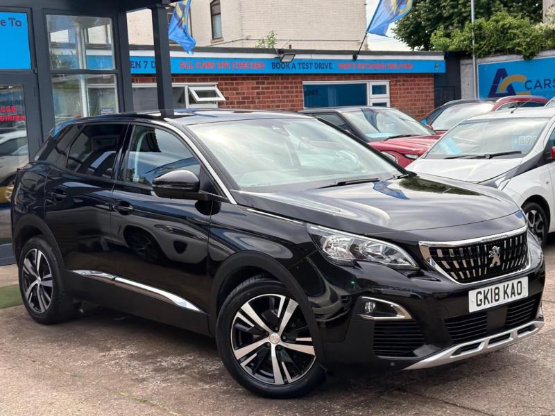 2018 Peugeot 3008 1.2 Puretech Allure Eat Euro 6 (s/s) 5dr in Black — image 1