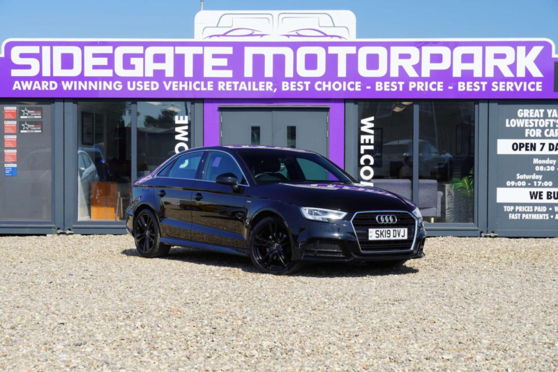 2019 Audi A3 1.0 Tfsi 30 S Line Euro 6 (s/s) 4dr in Black — image 1