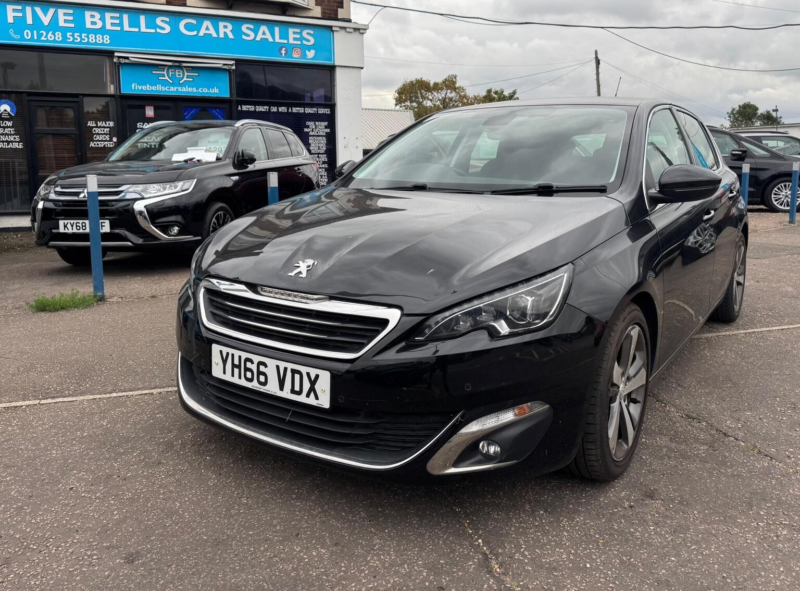 2016 Peugeot 308 2.0 Bluehdi Allure Euro 6 (s/s) 5dr in Black — image 1