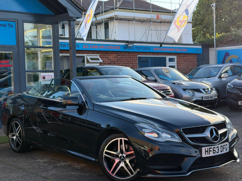 2013 Mercedes-Benz E Class 2.1 E220 Cdi Amg Sport Cabriolet G-Tronic+ Euro 5 (s/s) 2dr in Black — image 1