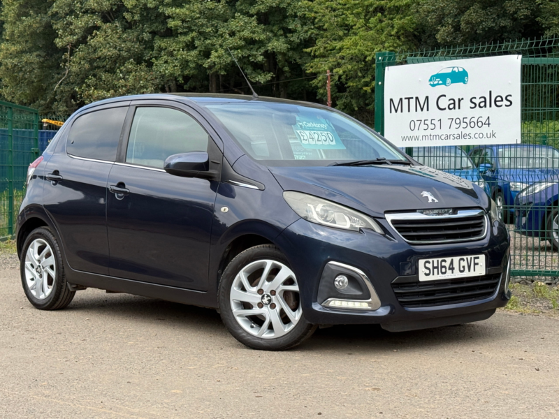 2014 Peugeot 108 1.2 Vti Puretech Allure Hatchback 5dr Petrol Manual Euro 5 (82 Ps) in Blue — image 1