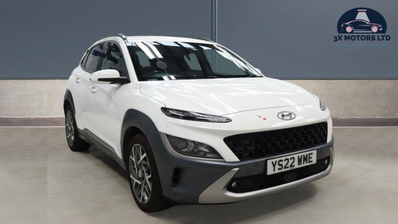 2022 Hyundai Kona 1.6 H-Gdi Premium Dct Euro 6 (s/s) 5dr in White — image 1
