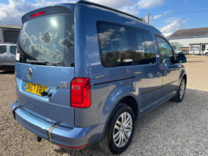 2018 Volkswagen Caddy Life Driver Transfer Wav Automatic Wheelchair Accessible Vehicle 1.4 Tsi Bluemotion Tech in Blue — image 2