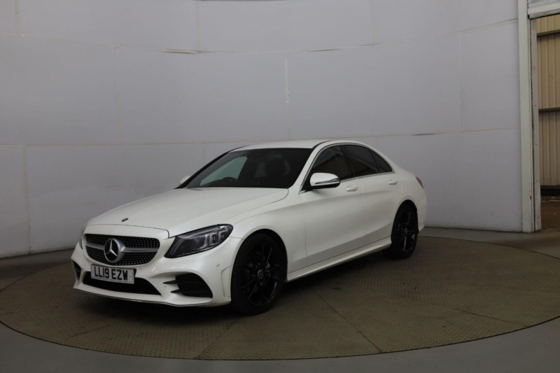 2019 Mercedes-Benz C Class 1.5 C200 Mhev Eq Boost Amg Line (premium) G-Tronic+ Euro 6 (s/s) 4dr in White — image 1