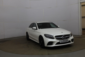 2019 Mercedes-Benz C Class 1.5 C200 Mhev Eq Boost Amg Line (premium) G-Tronic+ Euro 6 (s/s) 4dr in White — image 3
