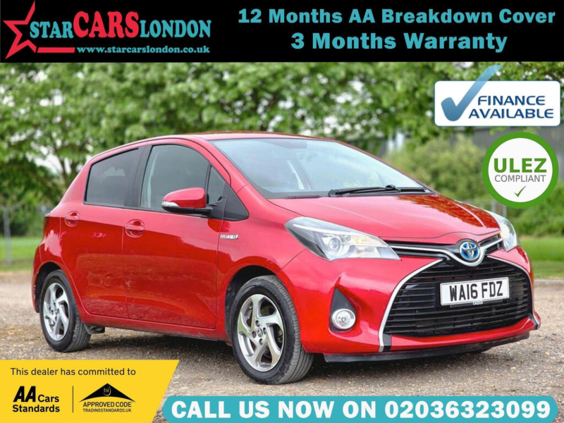 2016 Toyota Yaris 1.5 Vvt-H Icon E-CVT Euro 6 5dr in Red — image 1